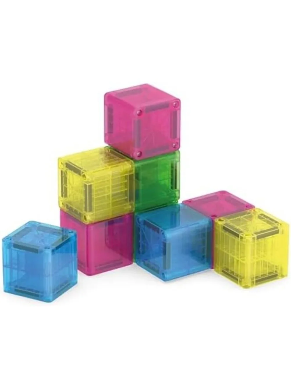 9-Piece Magnetic Building Set - MicroMAGS Cubes for Creative Construction Fun